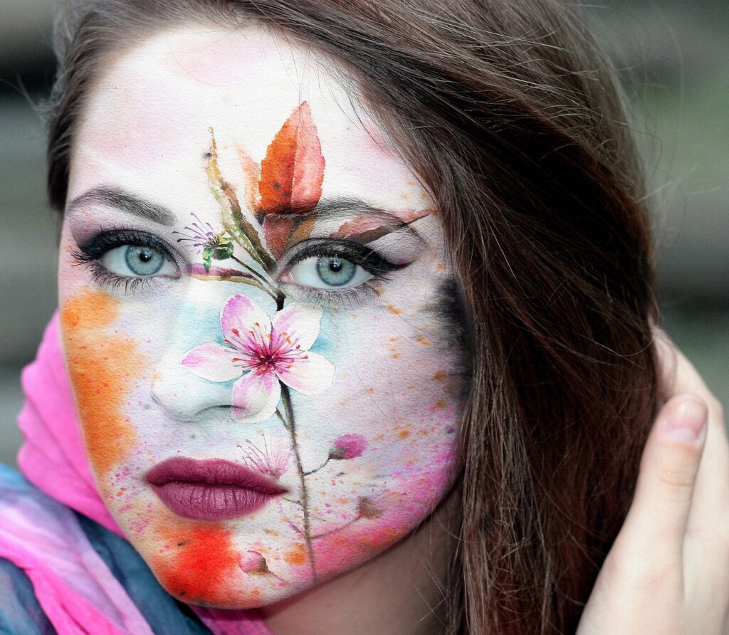 Your Spark Still Matters artist painted face